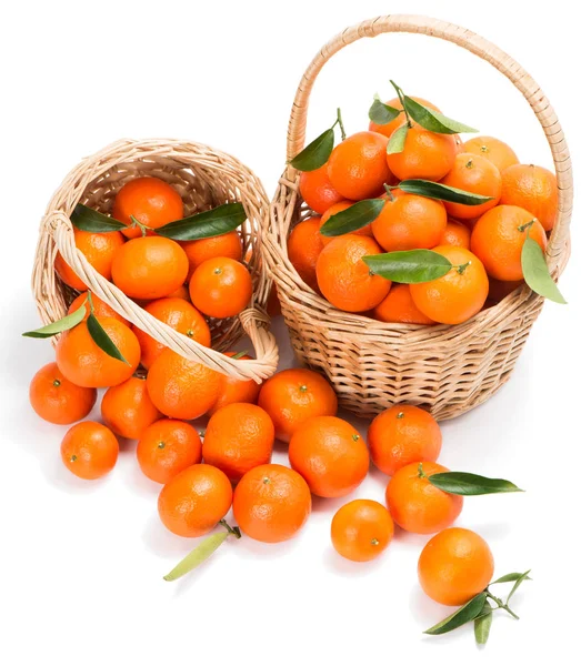 Two basket of tangerines — Stock Photo, Image