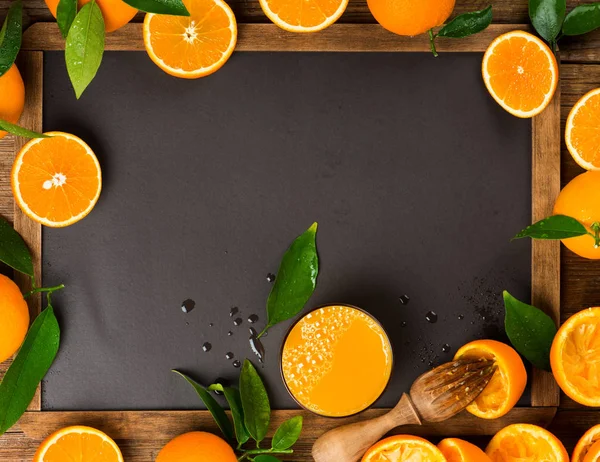 Orange juice, above view. — Stock Photo, Image