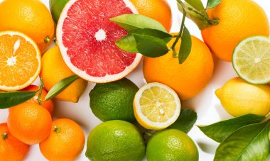 Karışık meyve arka plan.