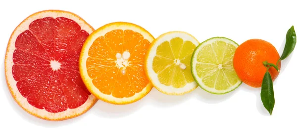 Sliced citrus fruits — Stock Photo, Image