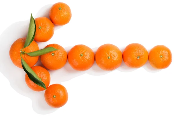 Conceito de seta de tangerinas . — Fotografia de Stock