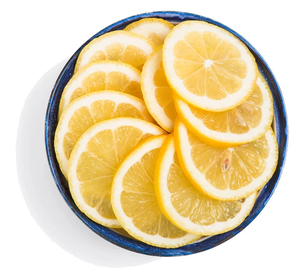 Sliced lemon circles into pieces. — Stock Photo, Image