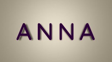 Adı Anna. Hafif arka plandaki Anna adındaki kadın kelebeklerin içinde kayboluyor. En düşük grafikler. 4k