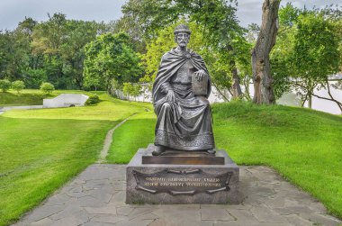 St. Prens Igor Olgovich Chernigov Anıtı. Chernihiv, Ukrayna