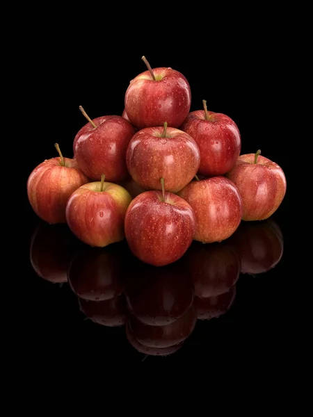 Pirámide de manzanas rojas —  Fotos de Stock