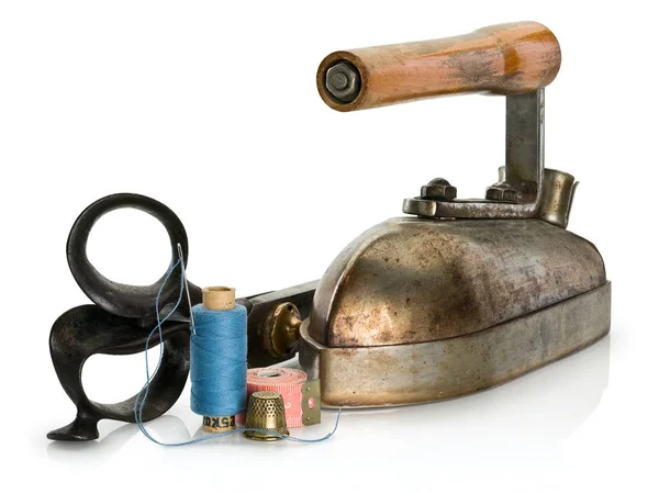 Oude, professionele gereedschappen van de kleermaker — Stockfoto