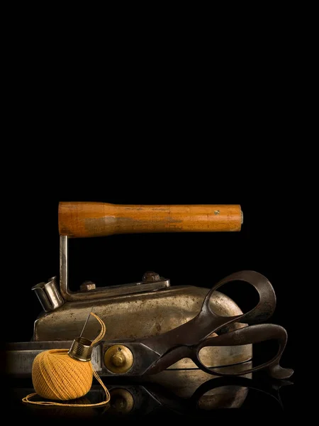 Antichi strumenti professionali del sarto — Foto Stock