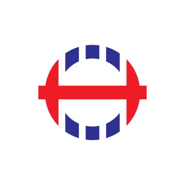 Dumbbell logo tasarım vektörlü harf