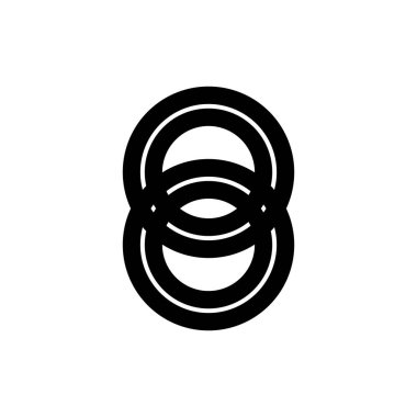 Sekiz Numaralı logo tasarım vektörü