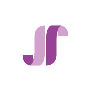 jr harf logo tasarım vektörü
