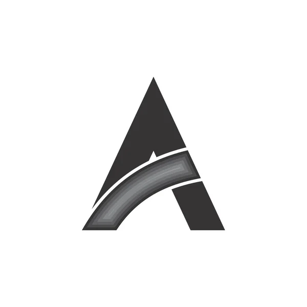 Um vetor de design de logotipo de carta —  Vetores de Stock