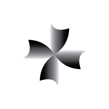 Fan Blade 3d logo tasarım vektörü