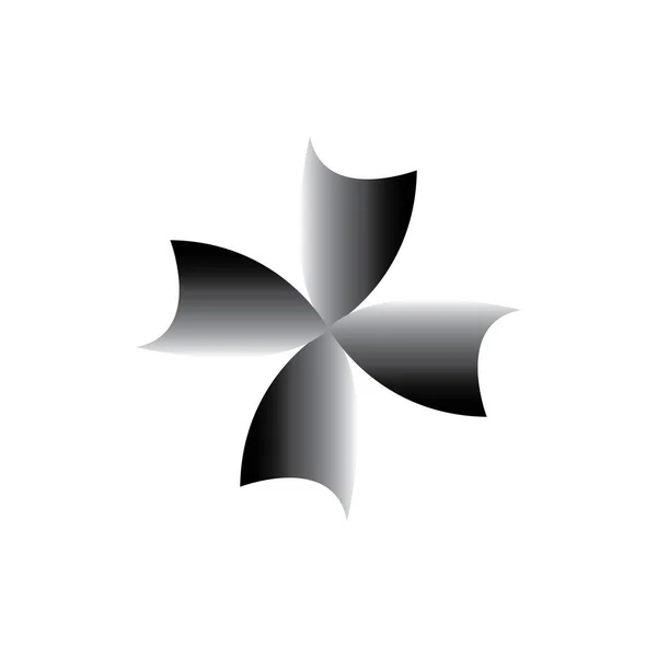 Fan Blade vetor de design de logotipo 3D —  Vetores de Stock