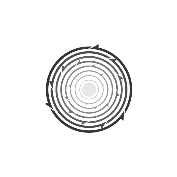 圆形箭头标志设计矢量 — 图库矢量图片