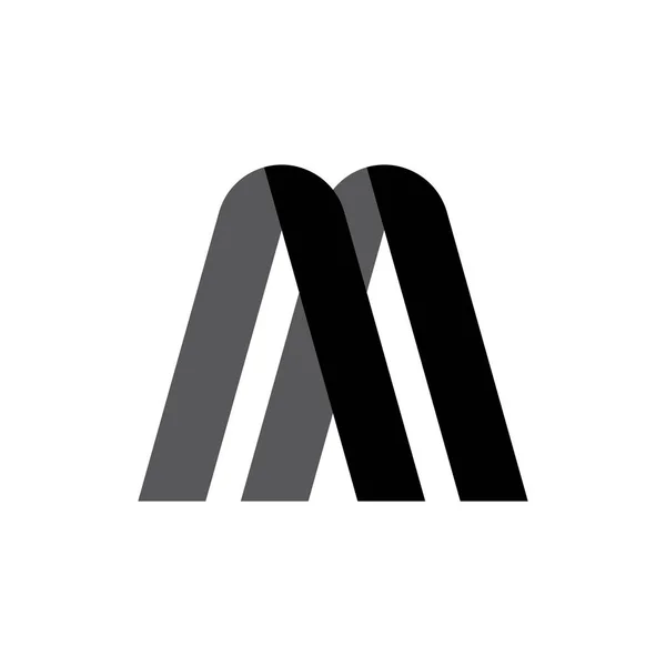 M o AA carta logo diseño vector — Archivo Imágenes Vectoriales