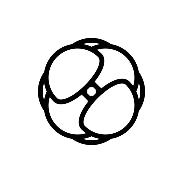 Abstrato vetor de design de logotipo bola — Vetor de Stock