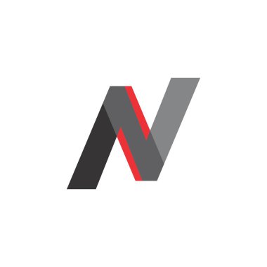 N Harfi Logo Tasarım Vektörü