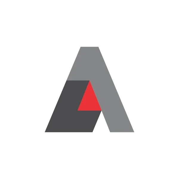 LA ou AL carta com vetor de design de logotipo triângulo —  Vetores de Stock
