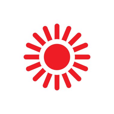 Soyut Güneş logo tasarım vektörü