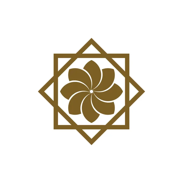 Vektor desain logo Islam Emas - Stok Vektor