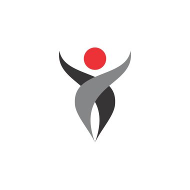 İnsanlar Siluet logo tasarım vektör