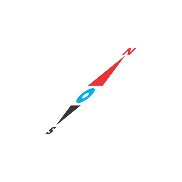 Вектор дизайну логотипу напрямку компаса — стоковий вектор