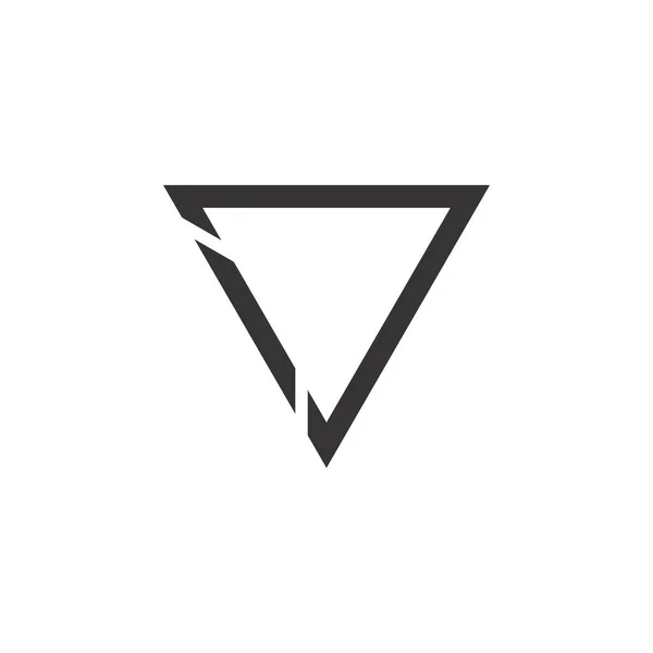 Triangel pilen logotyp design vektor — Stock vektor