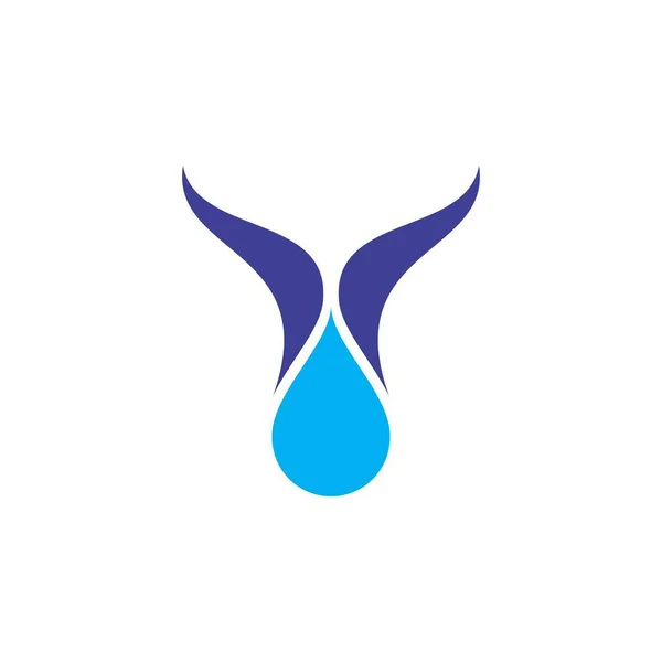 Vatten vård Logotypdesign vektor — Stock vektor