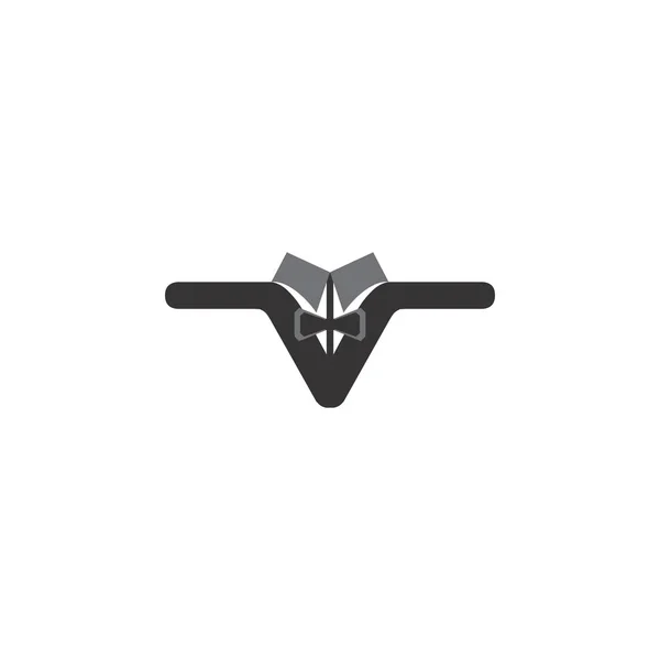 V bokstäver Klänning logotyp design vektor — Stock vektor