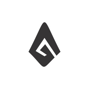 AG harfi logo tasarım vektörü