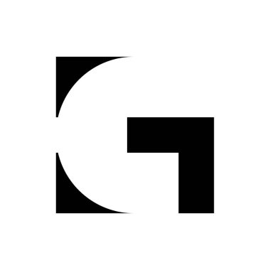 G harfi logo tasarımı Vektörü