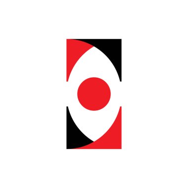 S harfi logo tasarım vektörü