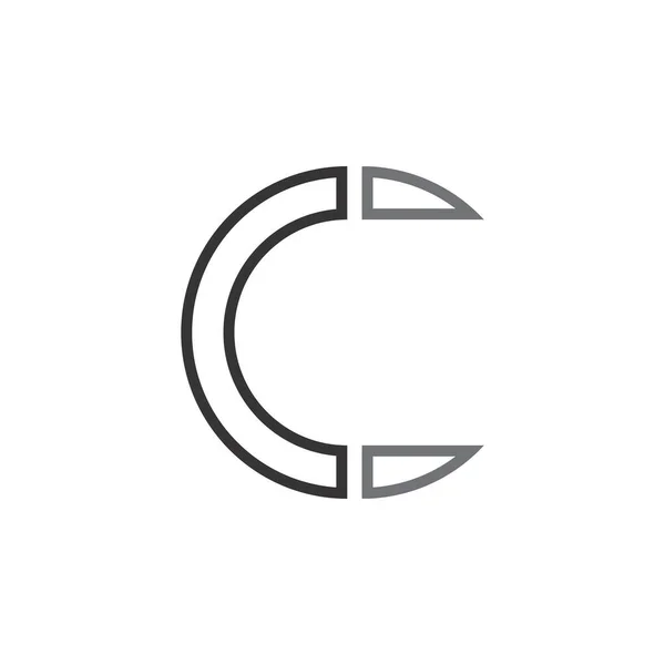 Вектор дизайна логотипа C — стоковый вектор