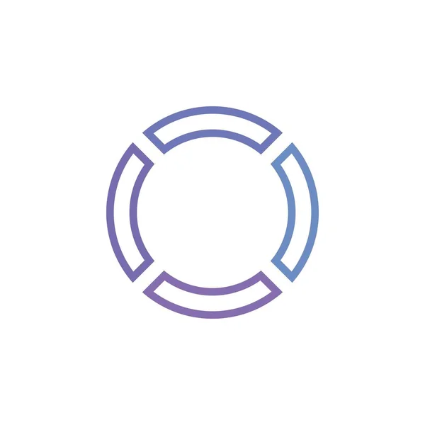 Wektor projektowania logo Gradient Circle — Wektor stockowy