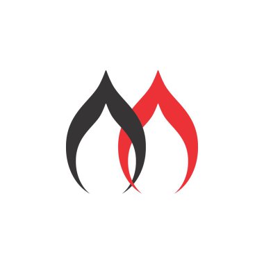 M Harfi Logo Tasarım Vektörü