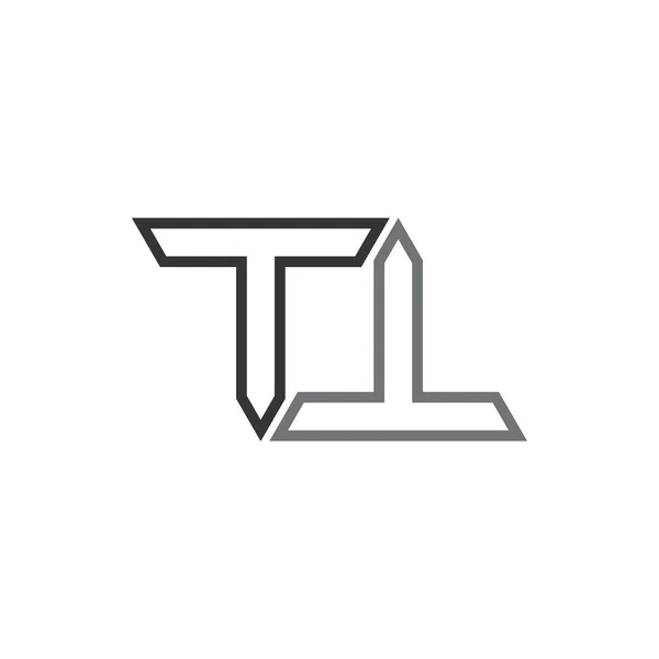 T letter logo ontwerp vector — Stockvector