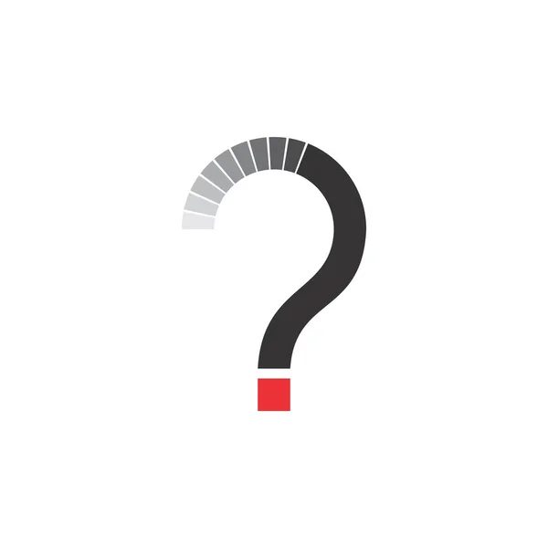 Вектор дизайну логотипу питання — стоковий вектор