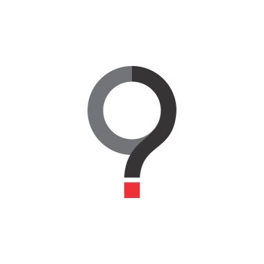 O harfi logolu soru işareti