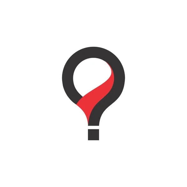 Вектор Дизайну Логотипу Питання — стоковий вектор