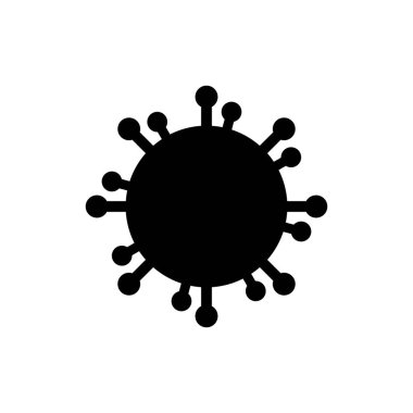 Virüs Logo Simgesi Tasarım Vektörü