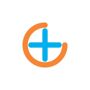 C + logo tasarım vektörü