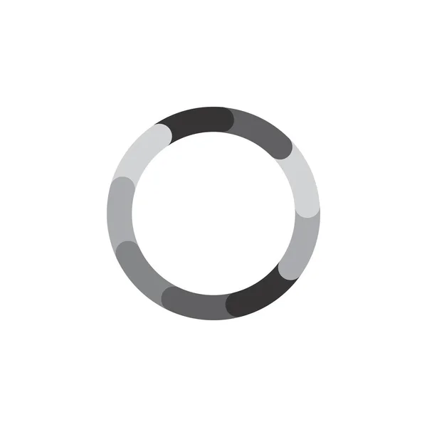 圆形旋转徽标设计矢量 — 图库矢量图片