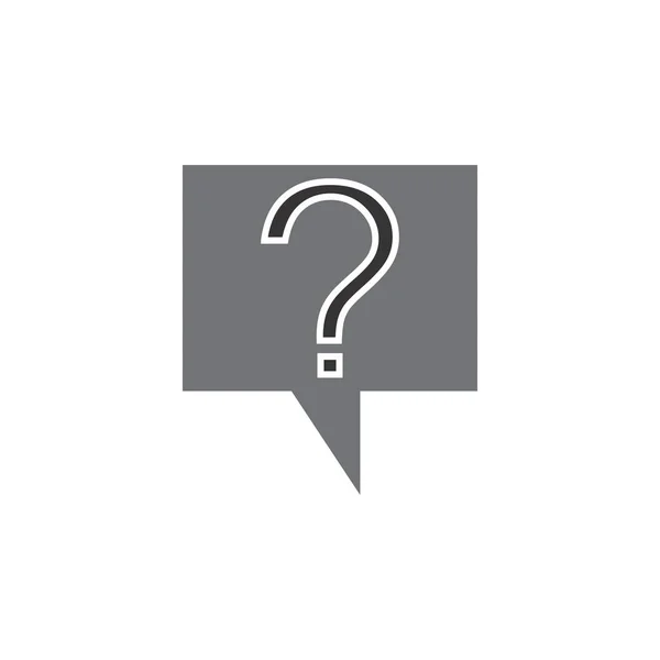 Point Interrogation Dans Vecteur Conception Logo Chat — Image vectorielle