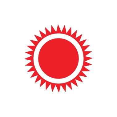 Soyut Güneş logo tasarım vektörü