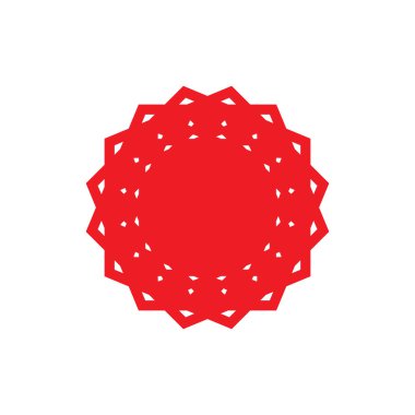 Soyut Güneş logo tasarım vektörü