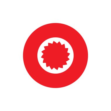 Soyut Güneş logo tasarım vektörü