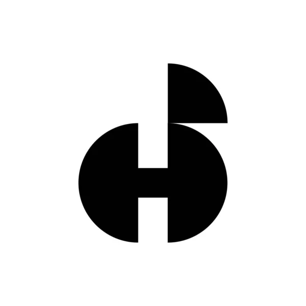 Vetor Design Logotipo Letra — Vetor de Stock