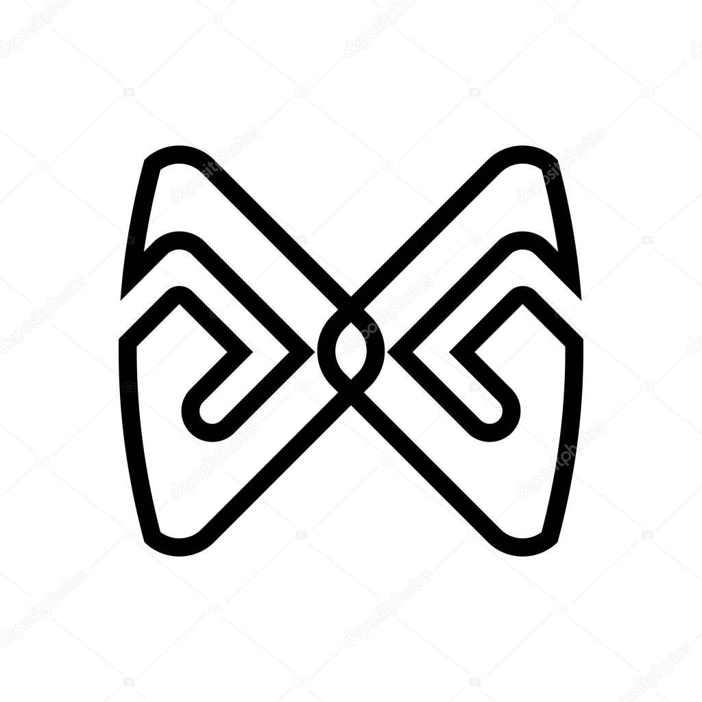 JG or XG letter logo design vector