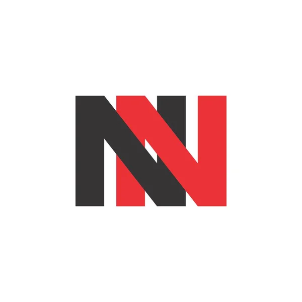 NN harfi logo tasarım vektörü