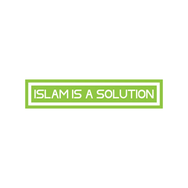 Islam Vector Diseño Solución — Vector de stock